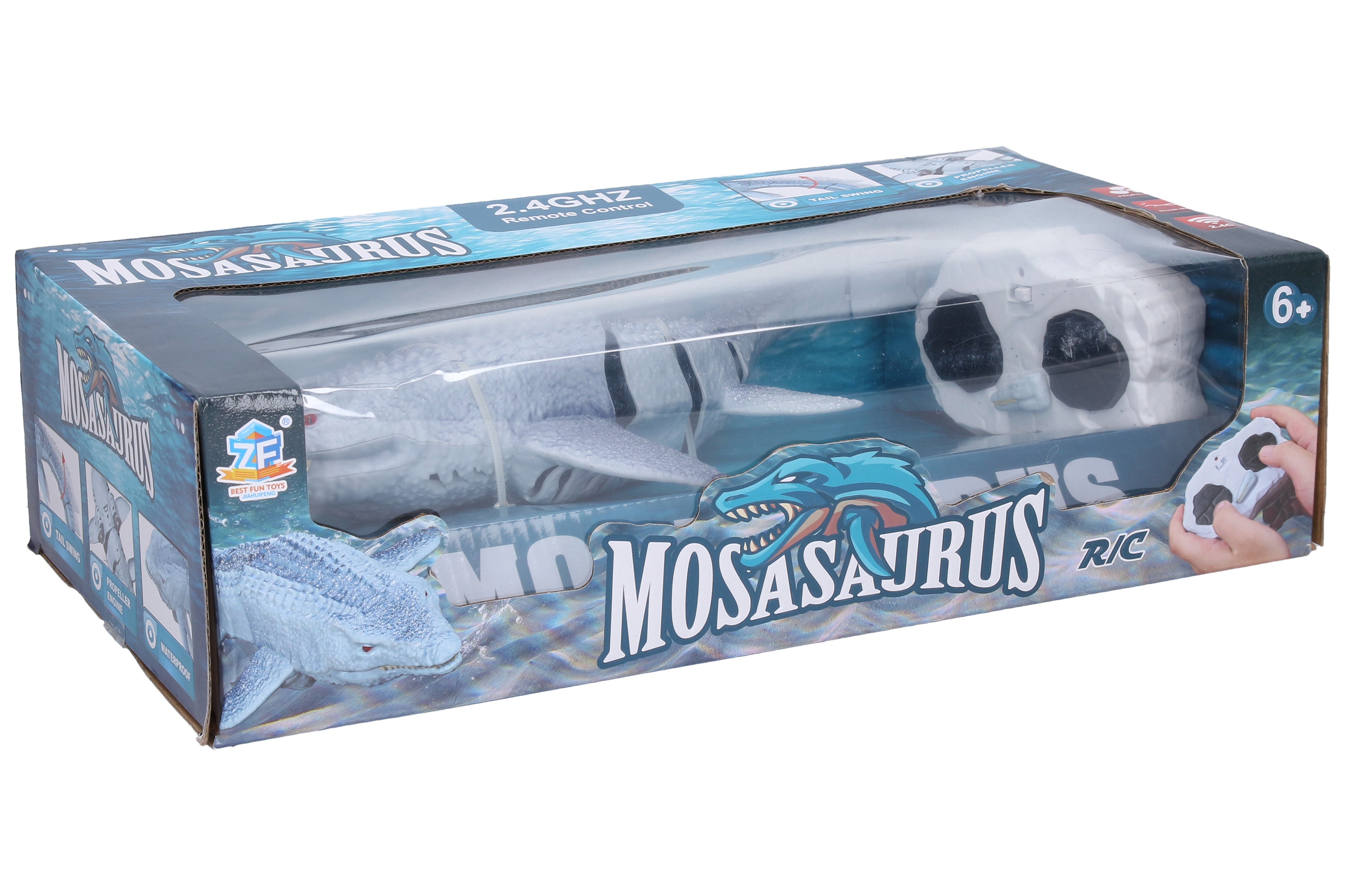 Wiky RC Mořský ještěr Mosasaurus RC na dálkové ovládání 36 cm - W028969 - expresní doprava