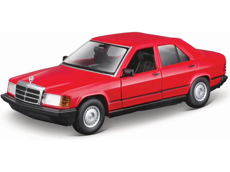 Bburago Mercedes-Benz 190E 1987 1:24 červená - BB18-21103RD - expresní doprava