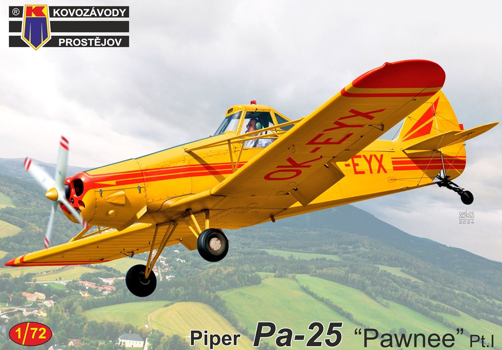 1:72 Kovozávody KPM472 Piper Pa-25"Pawnee" Pt.I 1/72 - 141/KPM472 - expresní doprava