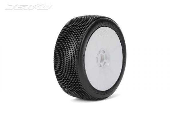 Jetko Lesnar Composite S.Soft 1:8 Buggy Pre-glued White Rims (2) - JK1004CSSGW - expresní doprava