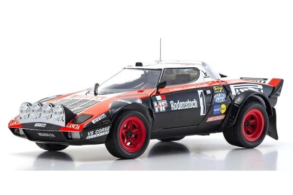 Kyosho 1:18 Lancia Stratos HF Pirelli W. Rohrl Hunsruck 1978 Nr.1 KS08130D