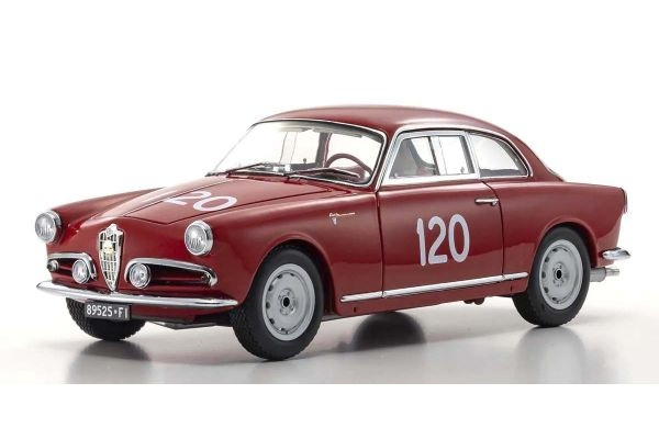 Kyosho 1:18 Alfa Romeo Giuletta SV Mille Miglia 1956 Nr.120 - KS08957A - expresní doprava