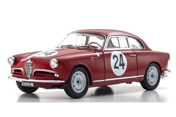 Kyosho 1:18 Alfa Romeo Giuletta SV Targa Florio 1957 Nr.24 - KS08957B - expresní doprava