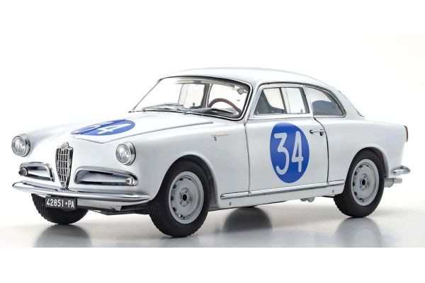 Kyosho 1:18 Alfa Romeo Giuletta SV Targa Florio 1960 Nr.34 - KS08957C - expresní doprava