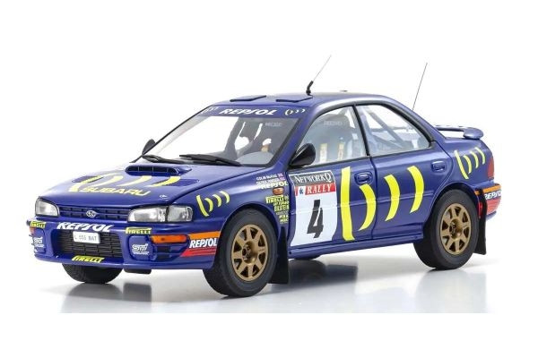 Kyosho 1:18 Subaru Impreza Colin McRae Winner RAC 1994 Nr.4 - KS08962A - expresní doprava