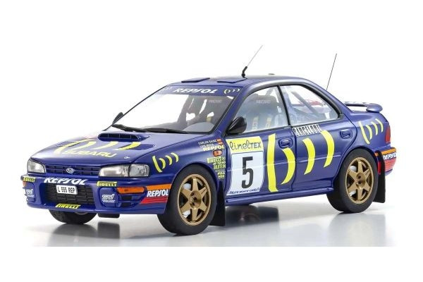 Kyosho 1:18 Subaru Impreza Carlos Sainz Winner Monte Carlo 1995 Nr.5 - KS08962B - expresní doprava