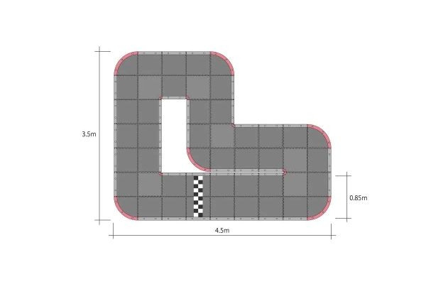 Kyosho Mini-Z Grand Prix Circuit50 Urethane (48pcs - 50x50) - K.87053B - expresní doprava