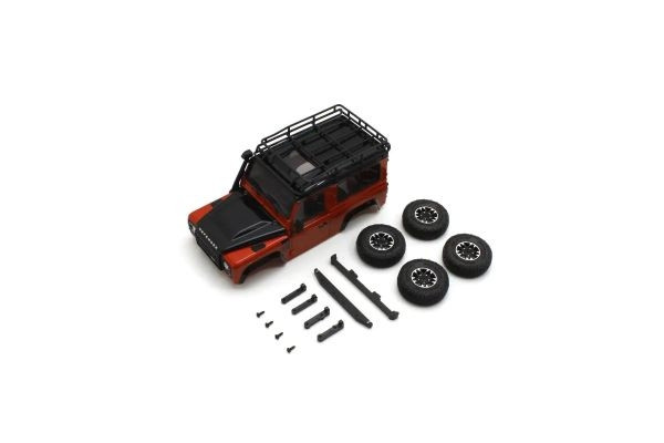 Kyosho Bodyshell Land Rover Defender 90 Adventure Orange Mini-Z 4X4 MX01 - K.MXBT10MO - expresní doprava