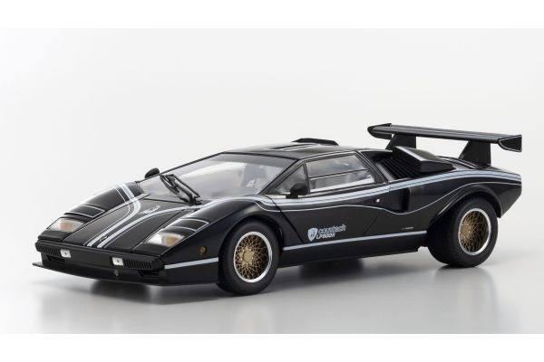 Kyosho 1:18 Lamborghini Countach LP500R Black-White KS08320C