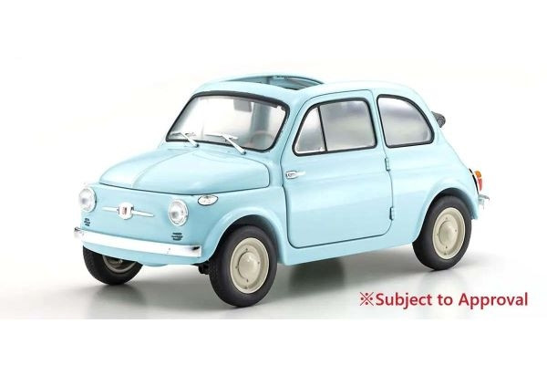 Kyosho 1:18 Fiat Nuova 500 Celeste Blue KS08966LB