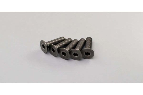 Titan Hex Flat Head Screws M4x15mm (5) Kyosho - K.1-S34015HT - expresní doprava