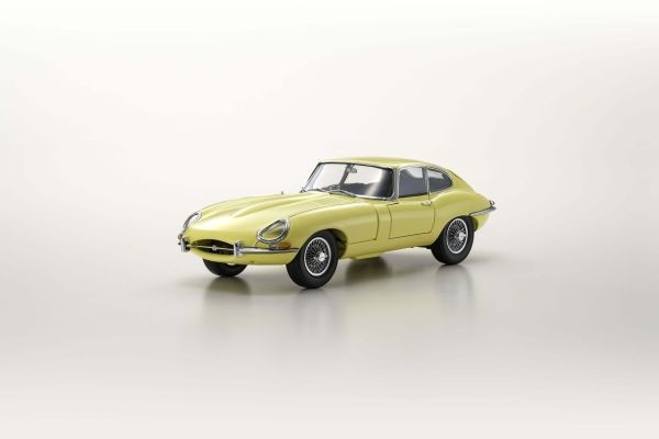 Kyosho 1:18 Jaguar E-Type 3.8L Coupe MK1 1961 Pale Primose KS08954LY