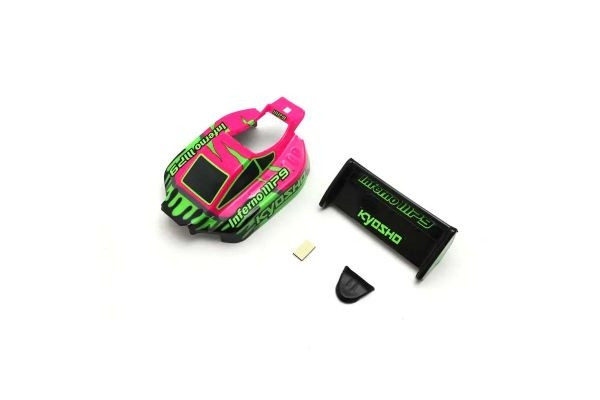 Kyosho Pre-painted Mini-Z Buggy Inferno MP9 TKI3 Body Set - Pink-Green - K.MBB03PGR - expresní doprava