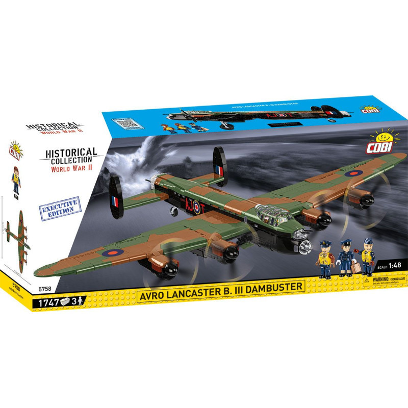 COBI II WW Avro Lancaster B. III Dambuster, 1:48, 1747 k, 3 f EXECUTIVE EDITION - COBI-5758 - expresní doprava