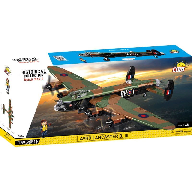 COBI II WW Avro Lancaster B III, 1:48, 1595 k, 1 f - COBI-5759 - expresní doprava