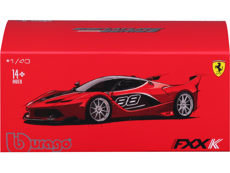 Bburago Signature Ferrari FXX K 1:43 88 červená - BB18-36906nr88 - expresní doprava