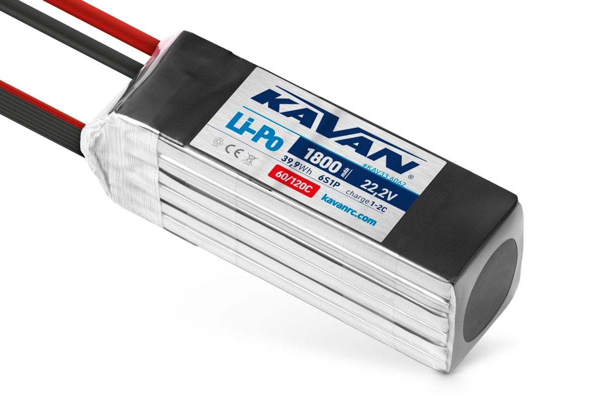 KAVAN - Li-Po 1800 mAh/22,2 V 60/120C, 39,9 Wh - KAV33.6062 - expresní doprava