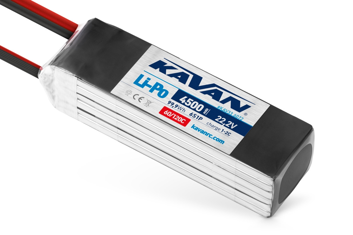 KAVAN - Li-Po 4500 mAh/22,2 V 60/120C, 99,9 Wh - KAV33.6072 - expresní doprava