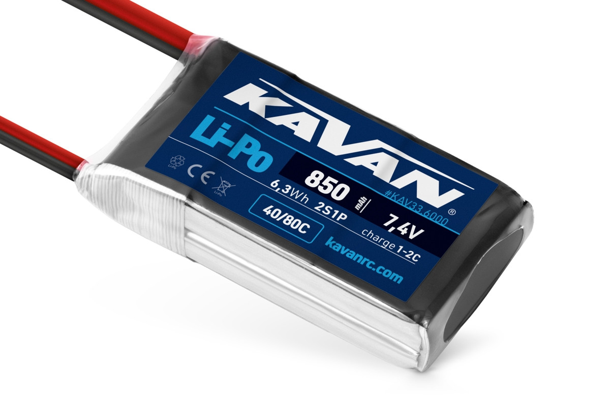 KAVAN Li-Po 850mAh/7,4V 40/80C 6,3Wh - KAV33.6000 - expresní doprava