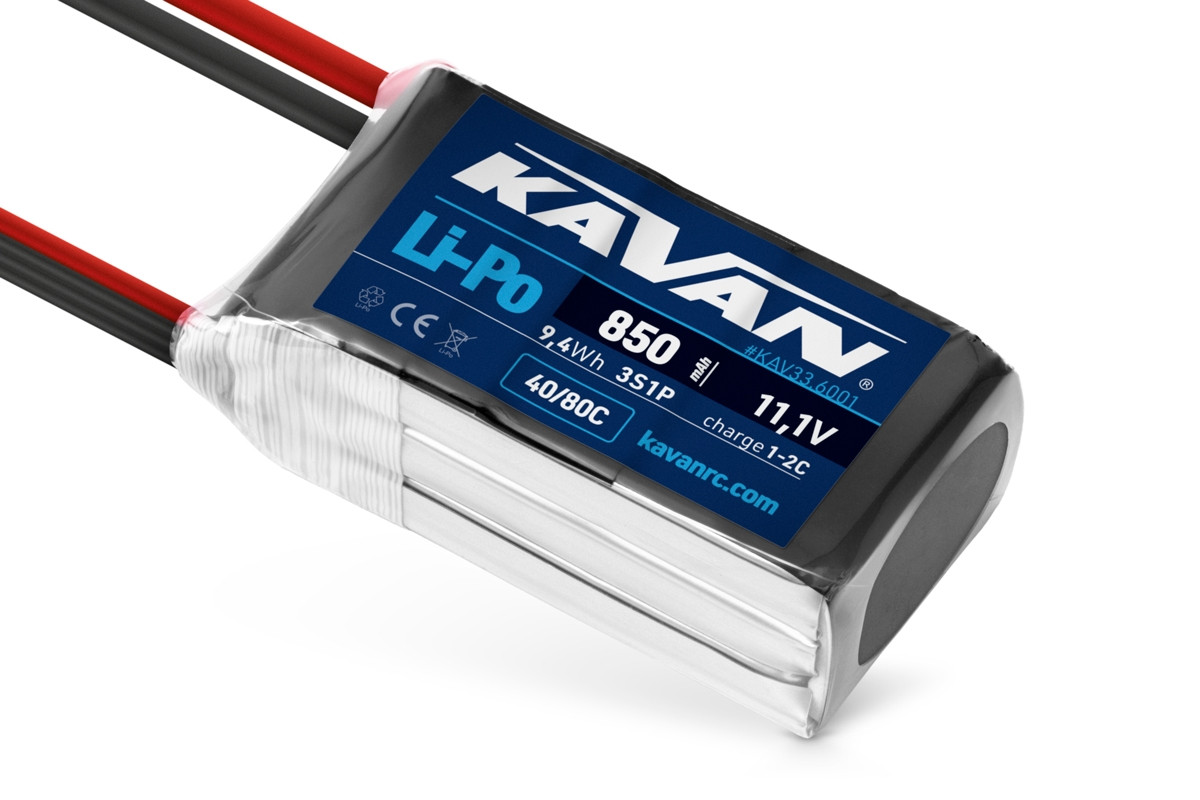 KAVAN Li-Po 850mAh/11,1V 40/80C 9,4Wh - KAV33.6001 - expresní doprava