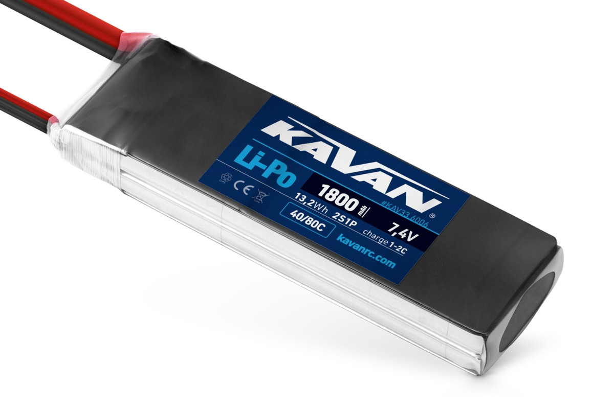 KAVAN Li-Po 1800mAh/7,4V 40/80C 13,2Wh - KAV33.6006 - expresní doprava