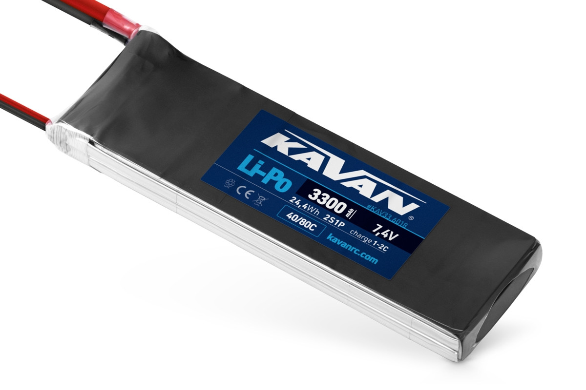 KAVAN Li-Po 3300mAh/7,4V 40/80C 24,4Wh - KAV33.6018 - expresní doprava