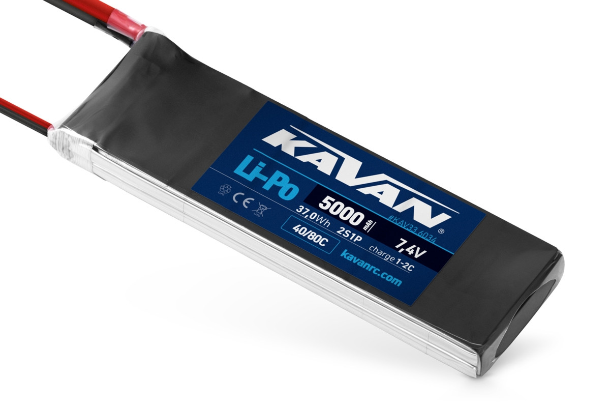 KAVAN Li-Po 5000mAh/7,4V 40/80C 37,0Wh - KAV33.6034 - expresní doprava