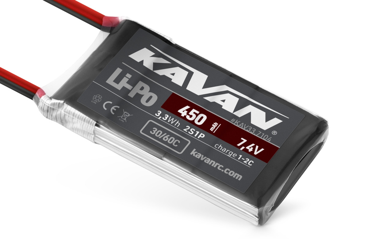 KAVAN Li-Po 450mAh/7,4V 30/60C Air pack - KAV33.7104 - expresní doprava