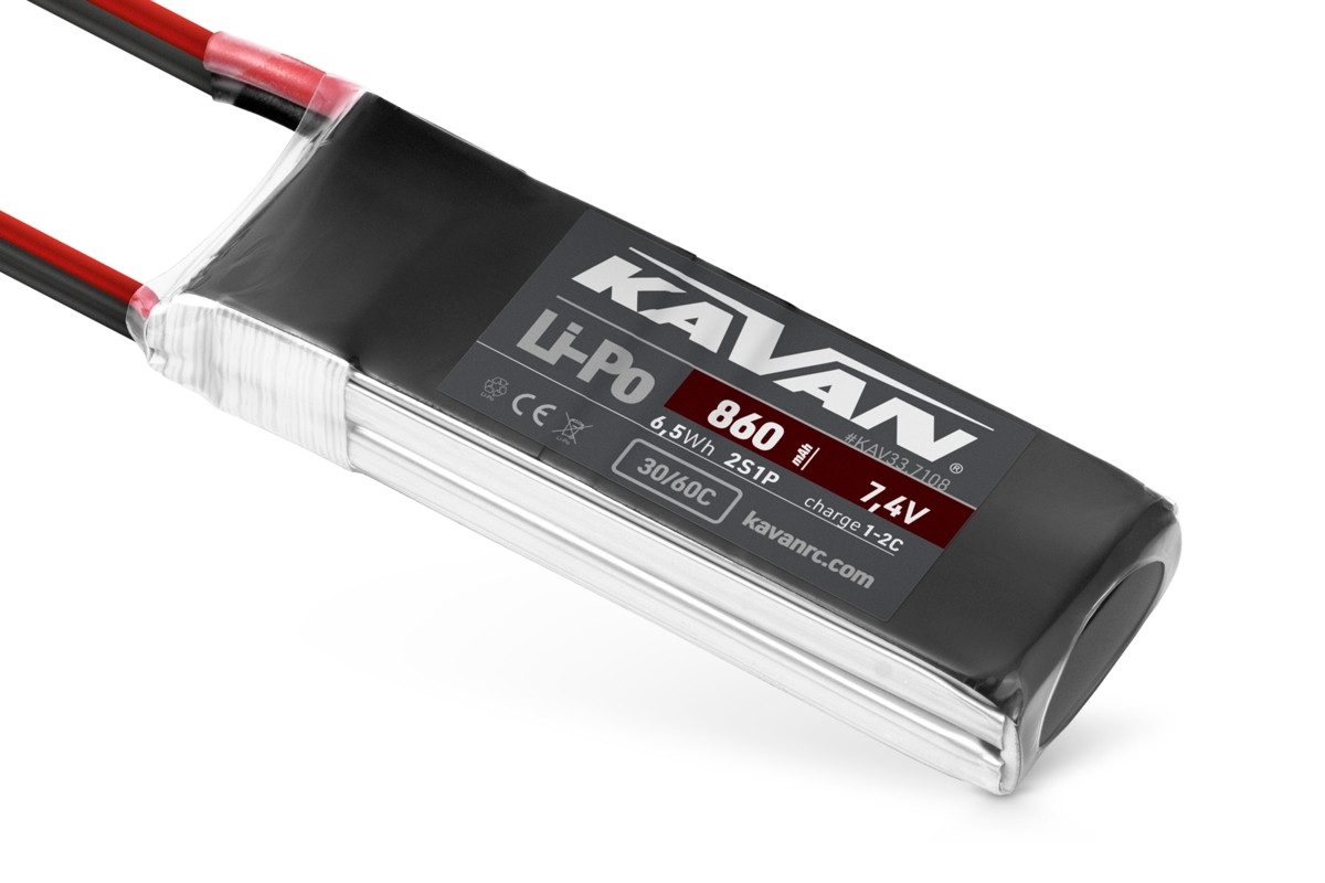 KAVAN Li-Po 860mAh/7,4V 30/60C Air pack - KAV33.7108 - expresní doprava