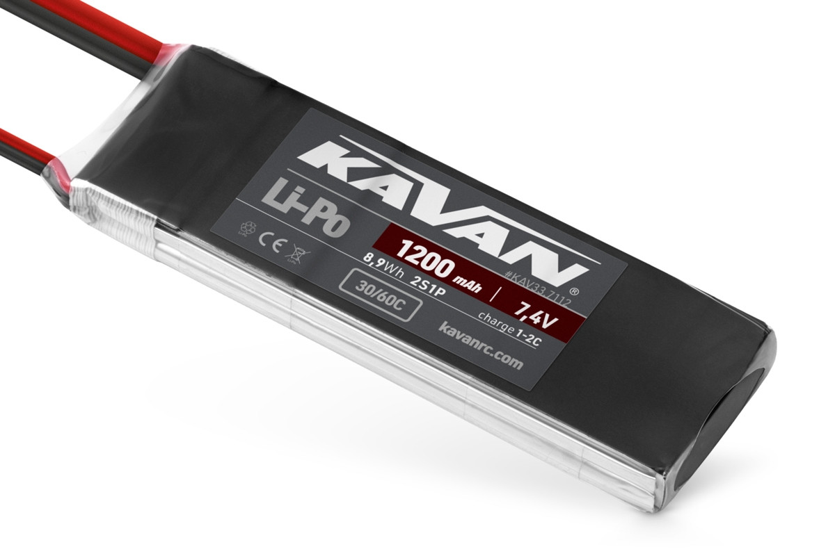 KAVAN Li-Po 1200mAh/7,4V 30/60C Air pack - KAV33.7112 - expresní doprava