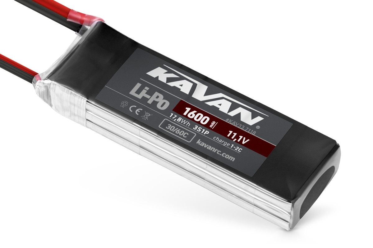 KAVAN Li-Po 1600mAh/11,1V 30/60C Air pack - KAV33.7118 - expresní doprava