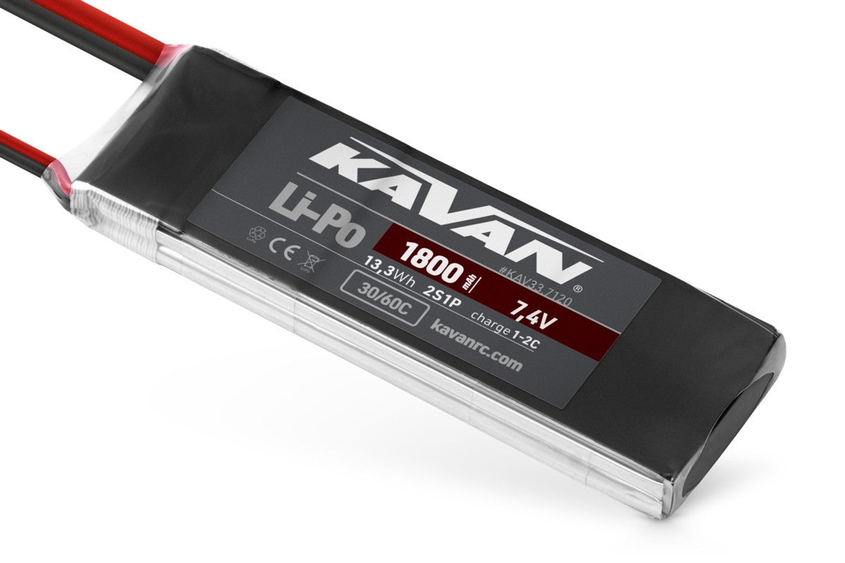 KAVAN Li-Po 1800mAh/7,4V 30/60C Air pack - KAV33.7120 - expresní doprava