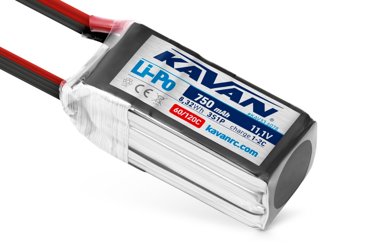 KAVAN - Li-Po 750 mAh/11,1 V 60/120C, 8,32 Wh - KAV33.6078 - expresní doprava