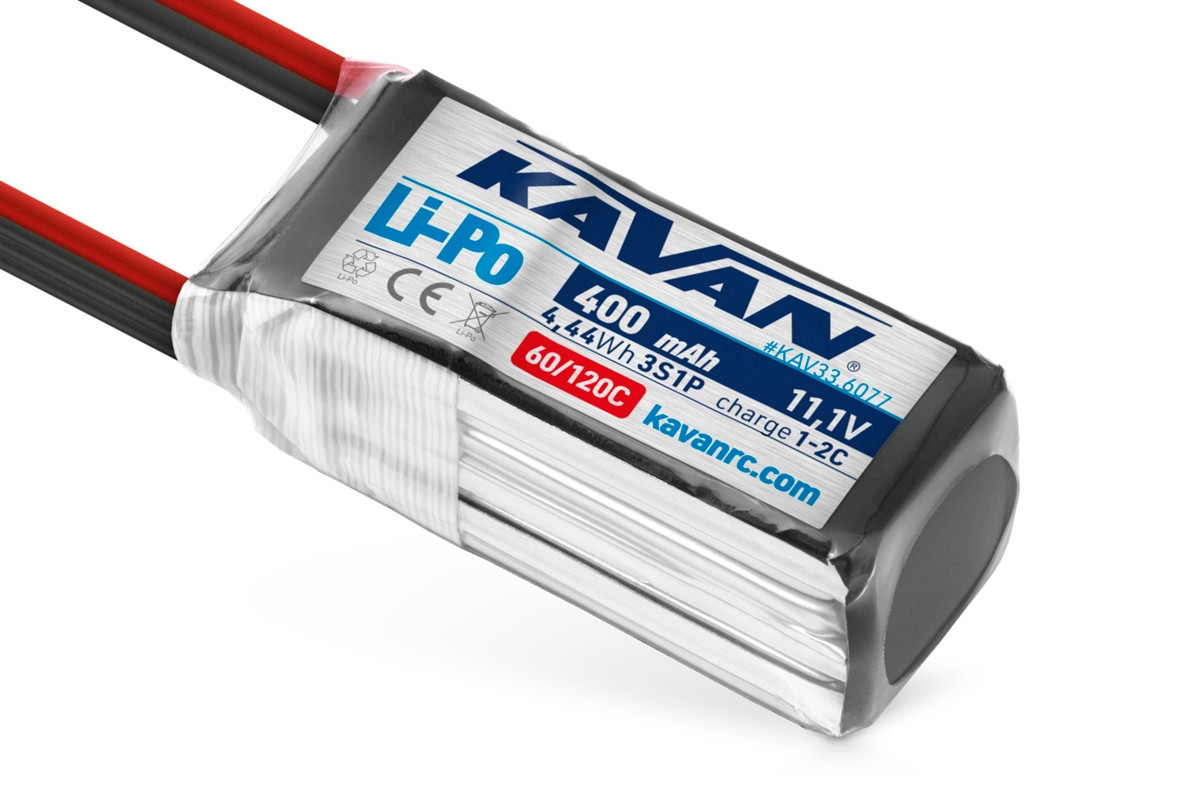 KAVAN - Li-Po 400 mAh/11,1 V 60/120C, 4,44 Wh - KAV33.6077 - expresní doprava