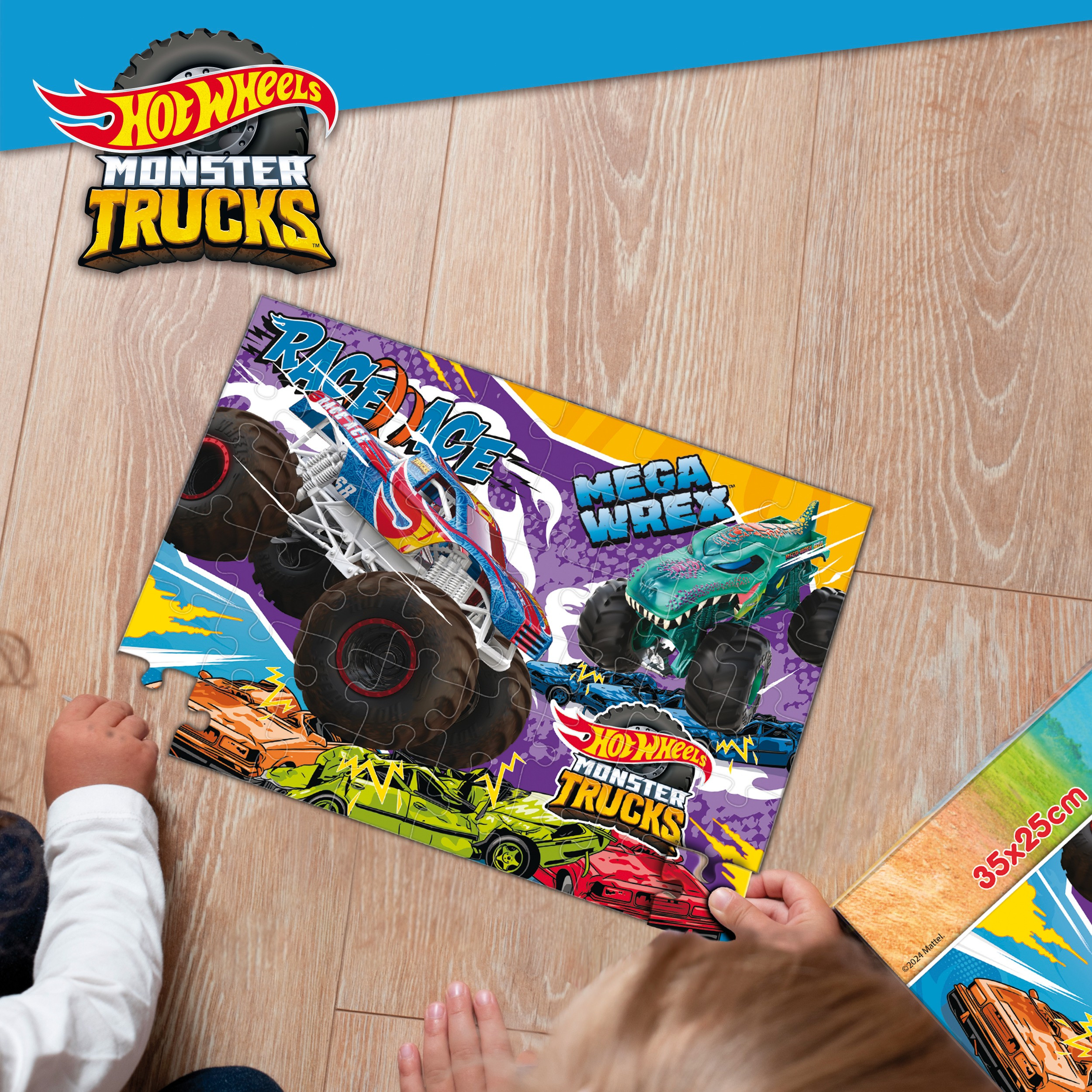 Lisciani HOT WHEELS Puzzle 35x25cm 48 dílků - W039467 - expresní doprava