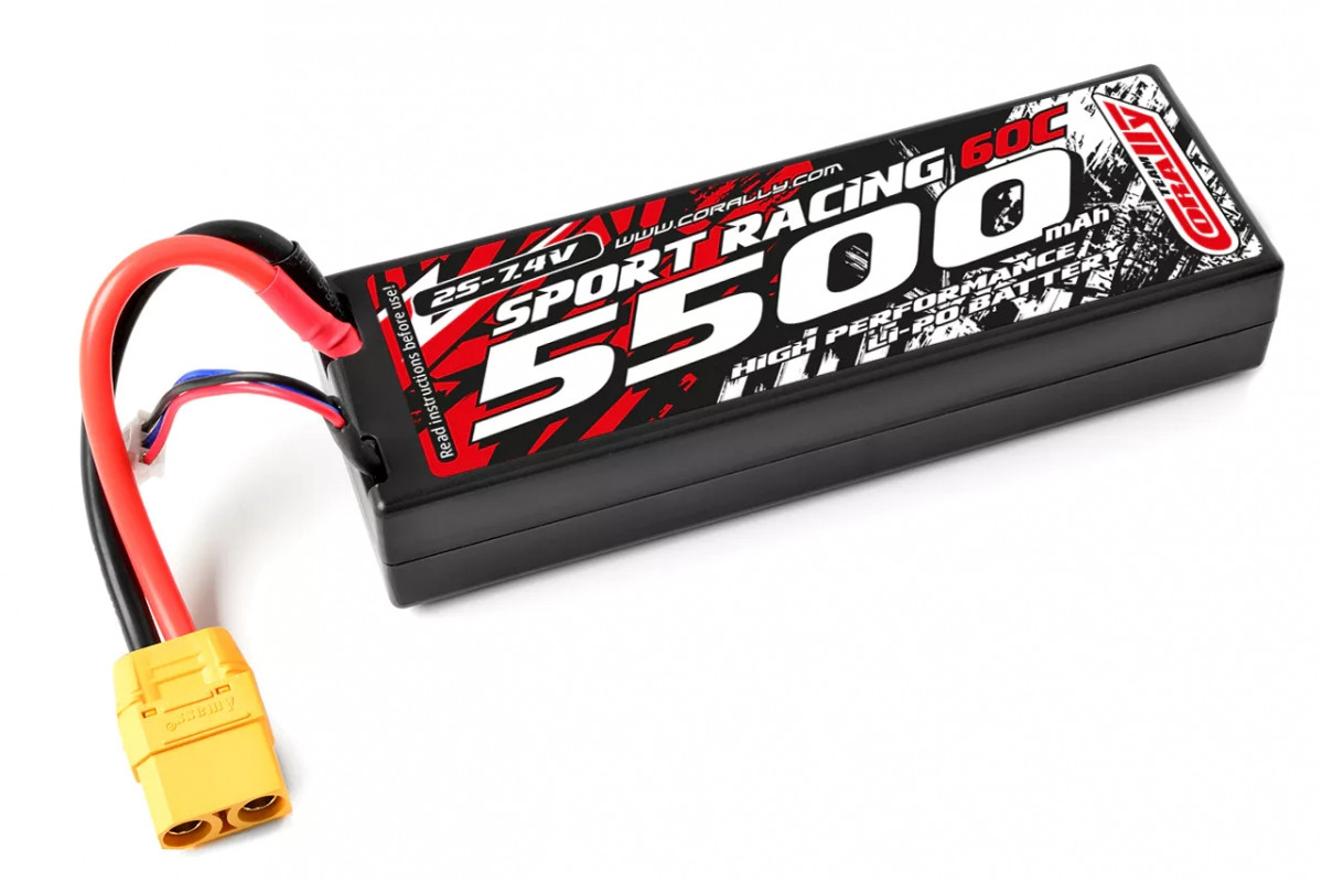 Šport Racing 60C - 5500mAh - 7,4 V 2S - LiPo Stick Hardcase - XT90 [C-49125-X]