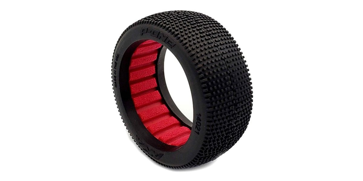 AKA P-One 1:8 Buggy Tyre Ultra Soft na bielom Evo Wheels (2) AKA14021WRW