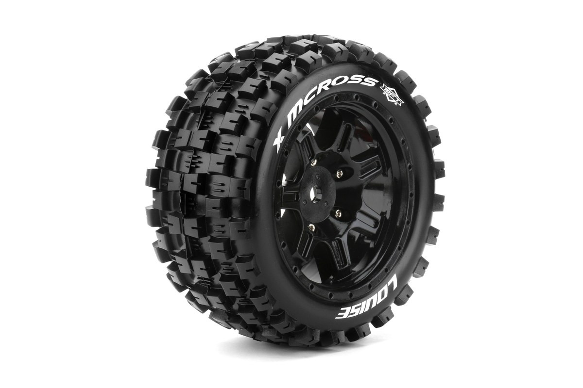 Louise RC X-MCROSS SPORT 1/5 24mm hex Black Rims, 2 ks - L-T3352B - expresní doprava