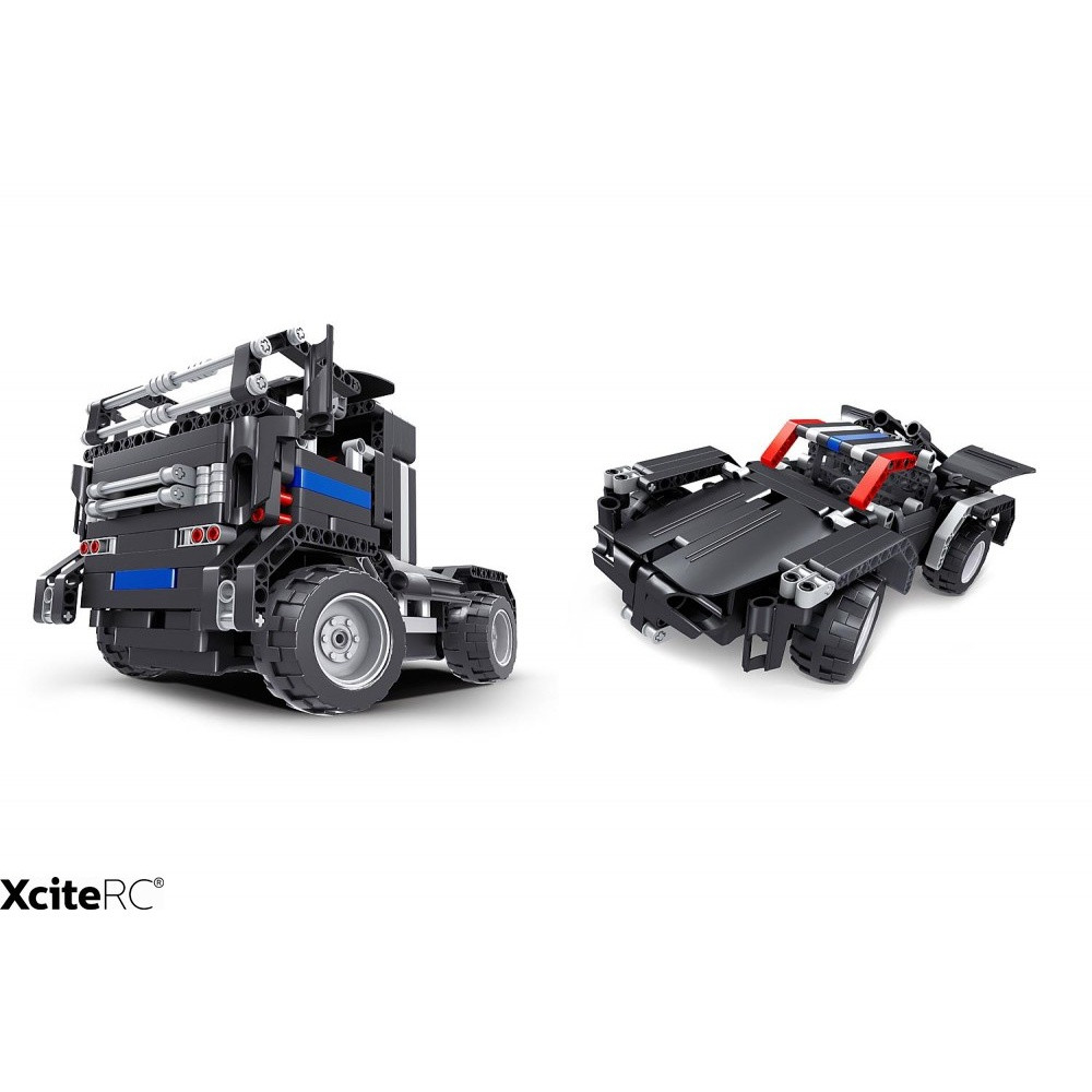 XciteRC Modellbau GmbH & Co. KG Teknotoys RC kamion a sporťák Mechanical Master 2v1 - 85000015 - expresní doprava