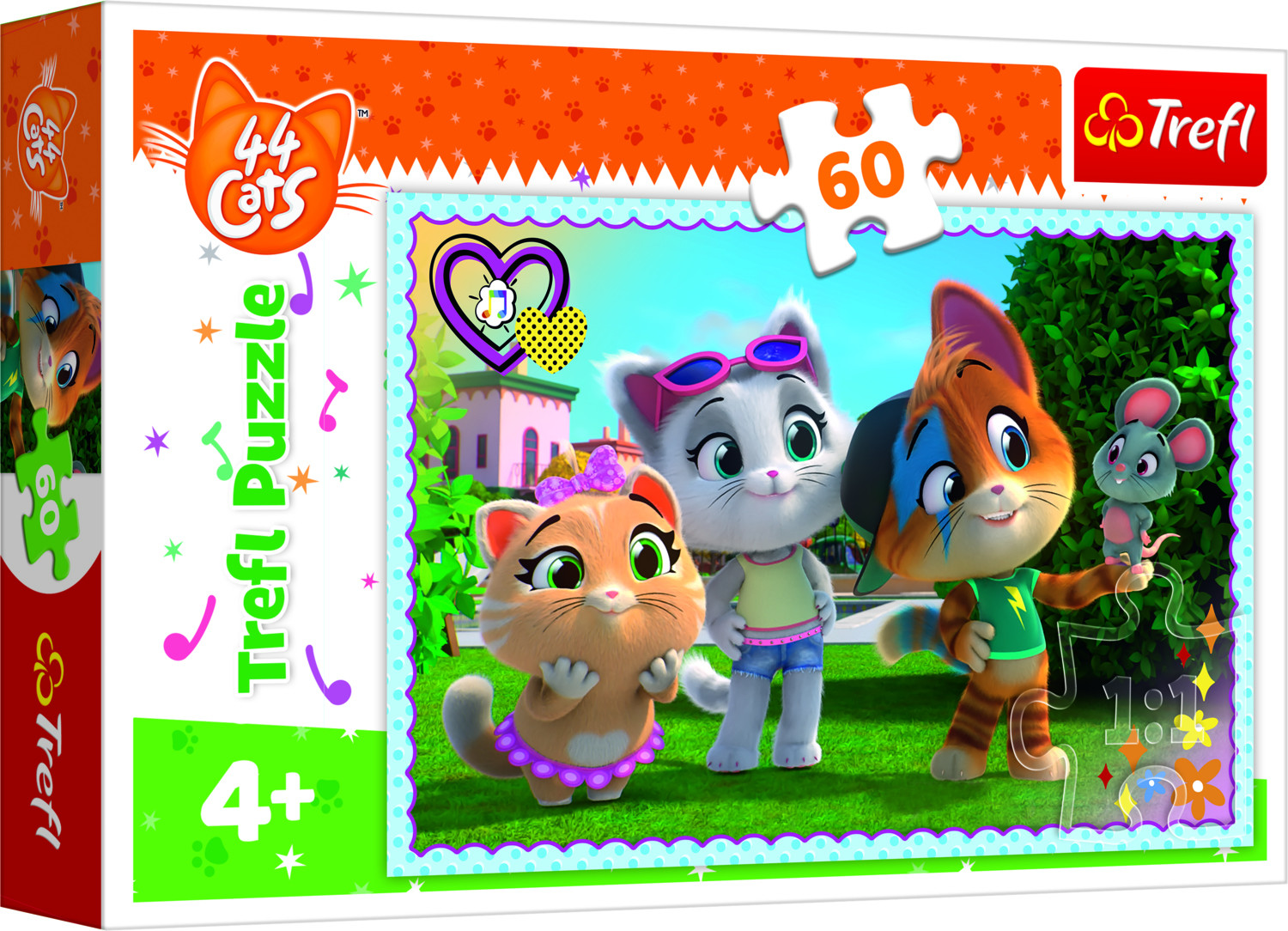 Trefl Puzzle 60 - Hry s přáteli - W046451 - expresní doprava