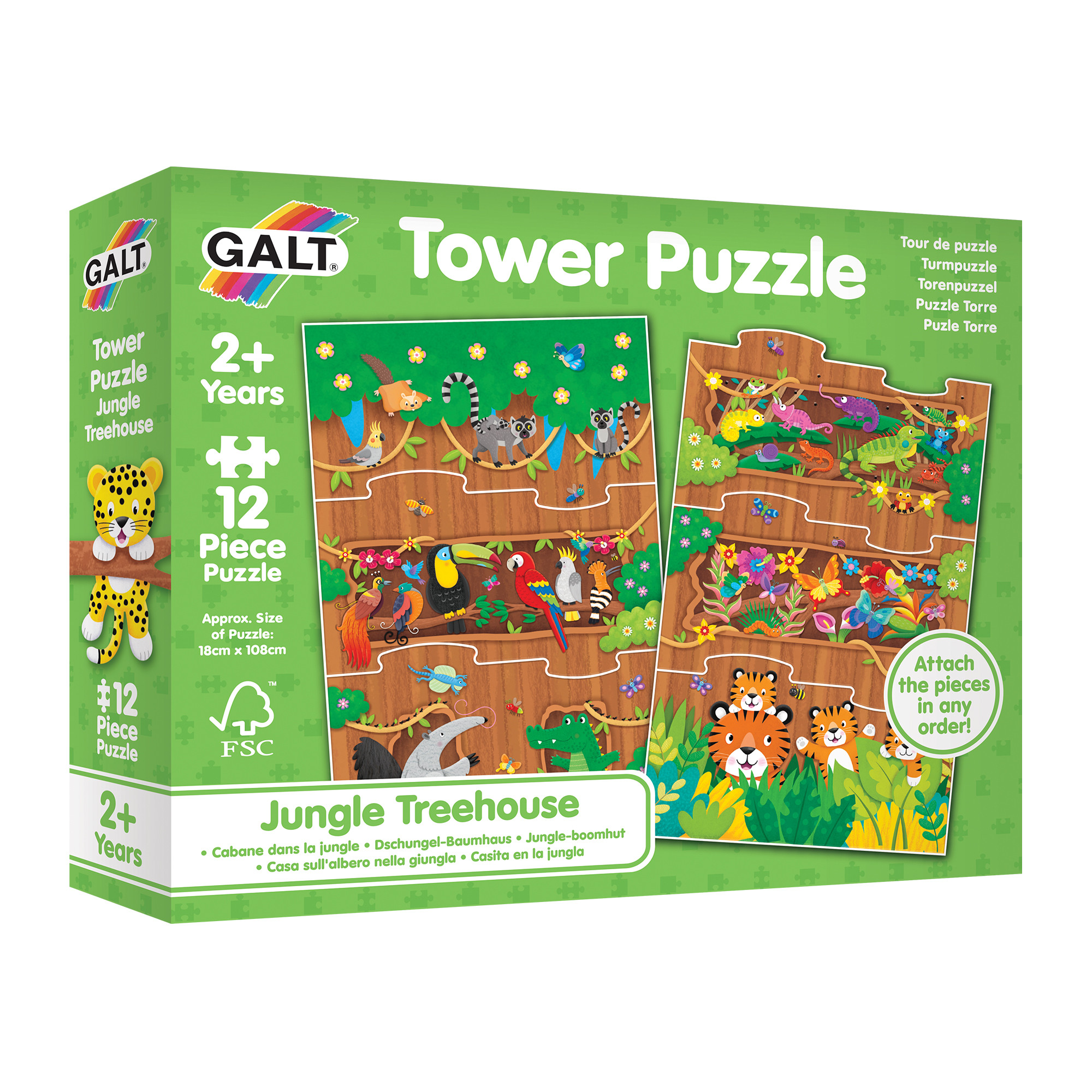 Galt Puzzle věž - Džungle - GA1005674 - expresní doprava