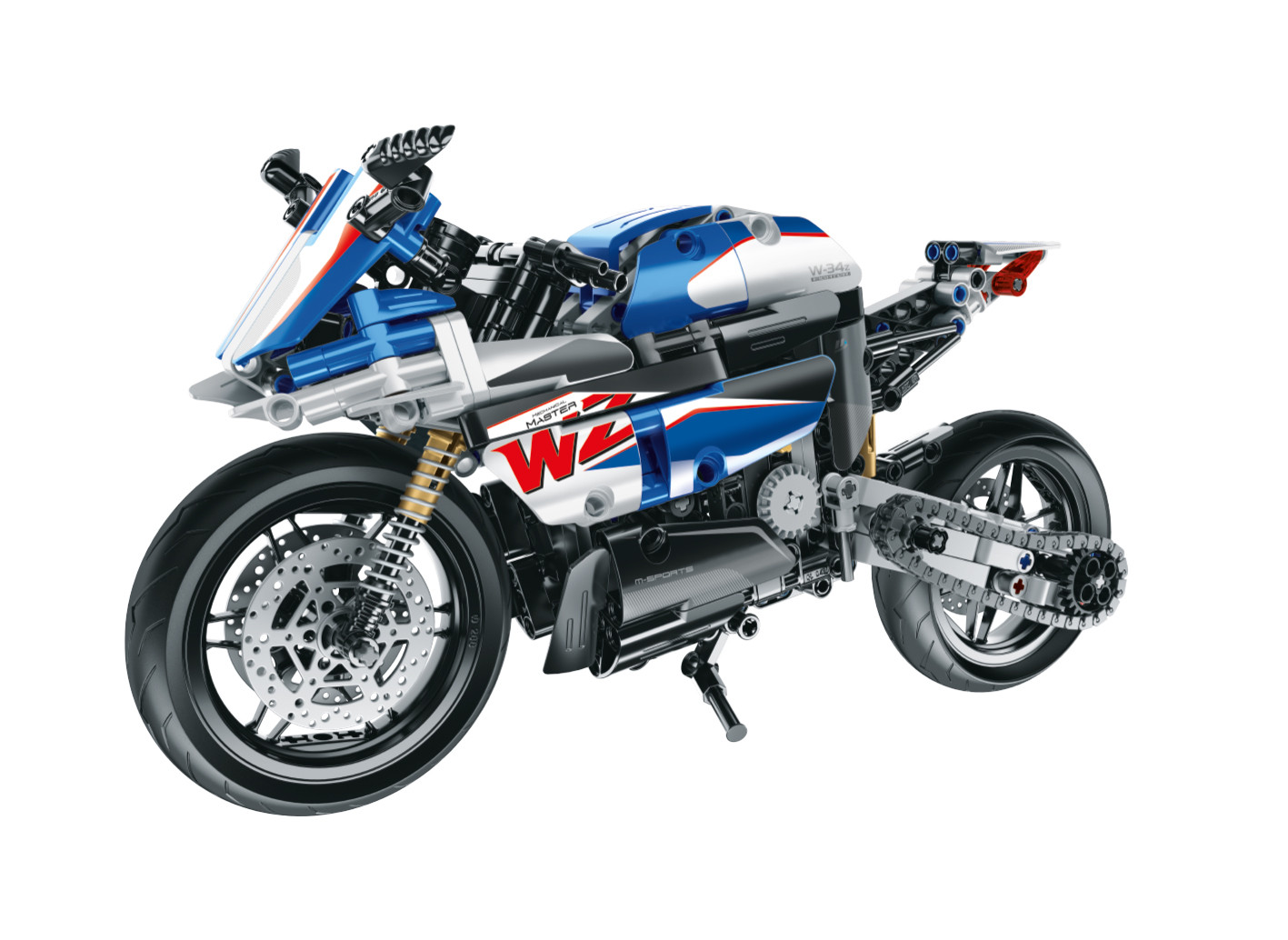 iM.Master Stavebnice motorka modrá 32,4x17x11 cm - W039487 - expresní doprava