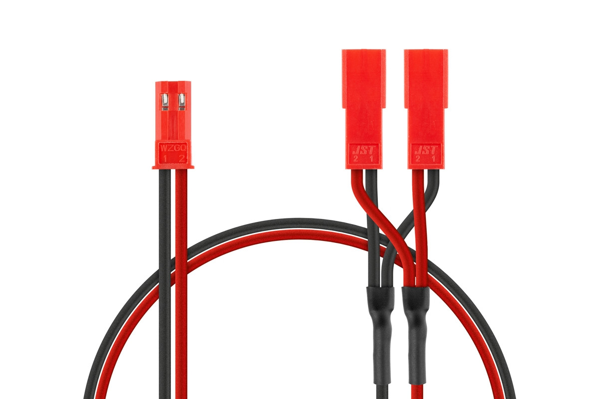 Yeah Racing Y-kabel BEC JST ( 2x samec , 1x samice ), 20cm - YR-WPT-0037 - expresní doprava