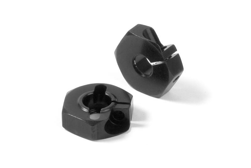 ALU WHEEL HUB - OFFSET "-0.75MM" - BLACK (2) [305351]