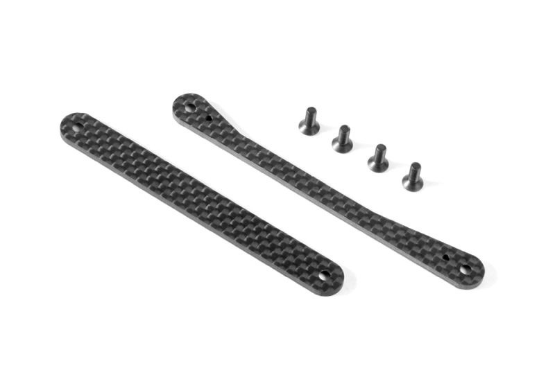 Xray XB8 GRAPHITE BRACES FOR CHASSIS SIDE GUARDS - SET - 353250 - expresní doprava