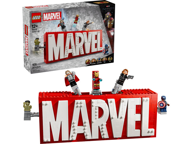 LEGO Marvel - Logo MARVEL a minifigurky - LEGO76313 - expresní doprava