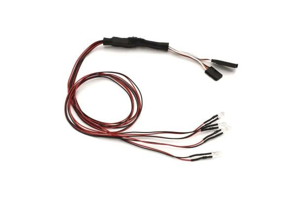 Kyosho LED Light Unit (Diam5/L400) 2 Halogen Clear / 2 Red - K.97054-4HR - expresní doprava