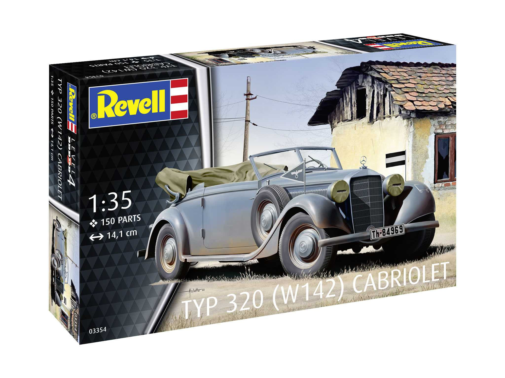 Revell Plastic ModelKit auto 03354 - Typ 320 (W142) Cabriolet (1:35) - 18-03354 - expresní doprava