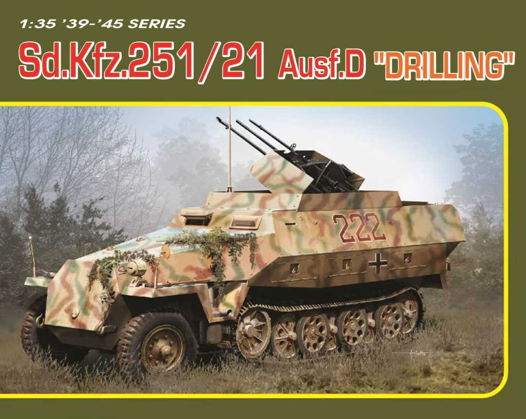 Model Kit military 6862 - Sd.Kfz.251/21 Ausf.D DRILLING (1:35) [34-6862]