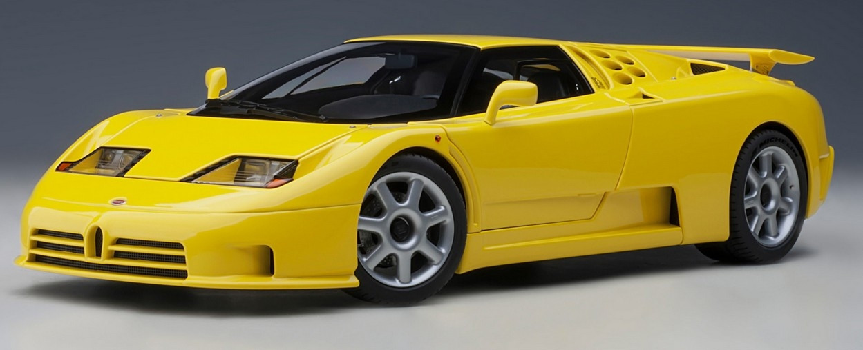 AUTOart 1:18 Bugatti EB110 SS (yellow/giallo bugatti) - 70918 - expresní doprava